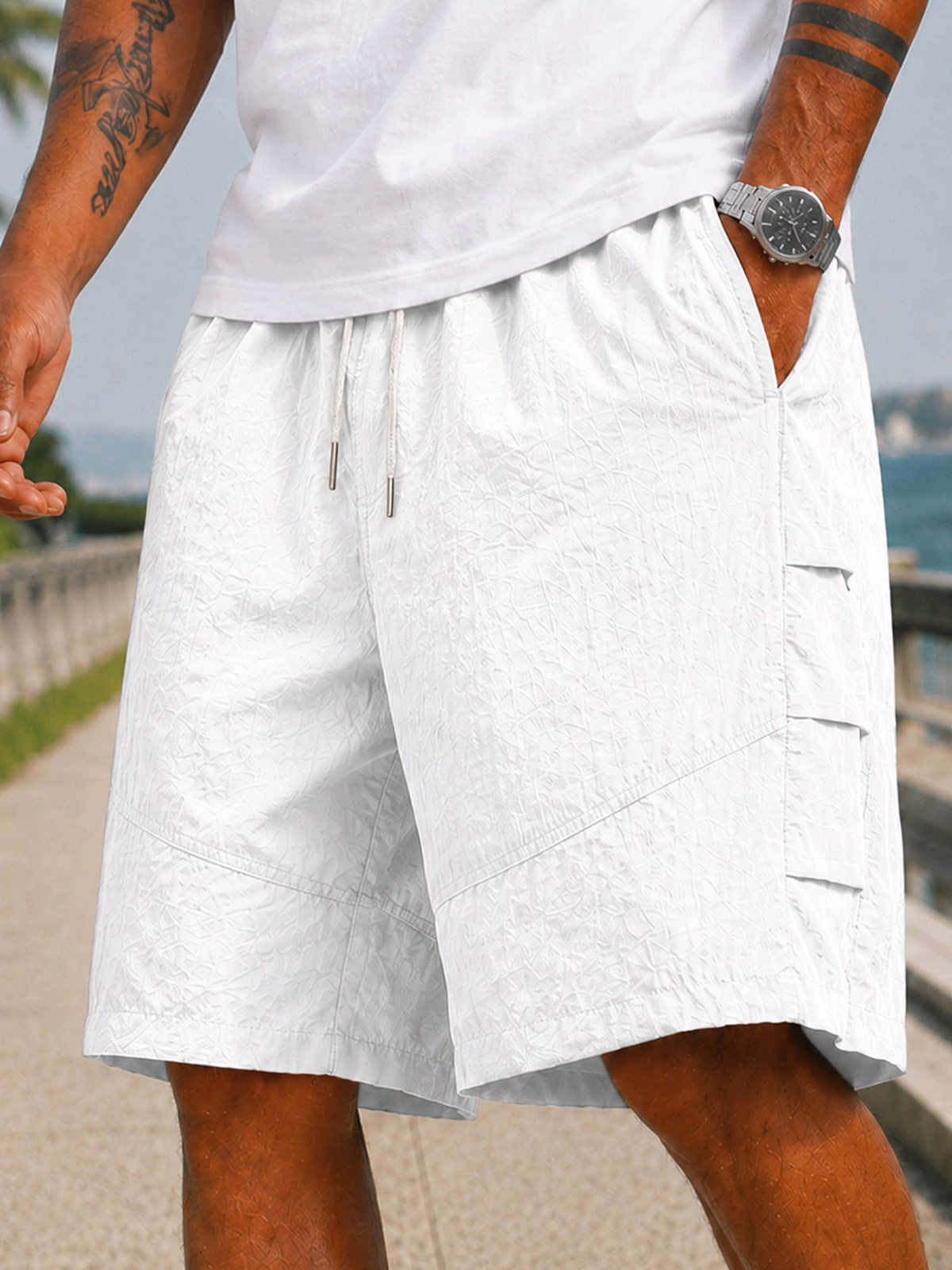 Outdoor Quick-Dry Shorts –Cool, Breathable, Urban Casual, Deconstructed Design