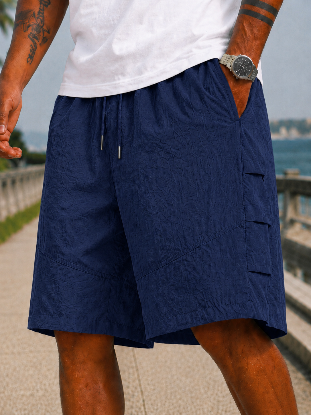 Outdoor Quick-Dry Shorts –Cool, Breathable, Urban Casual, Deconstructed Design