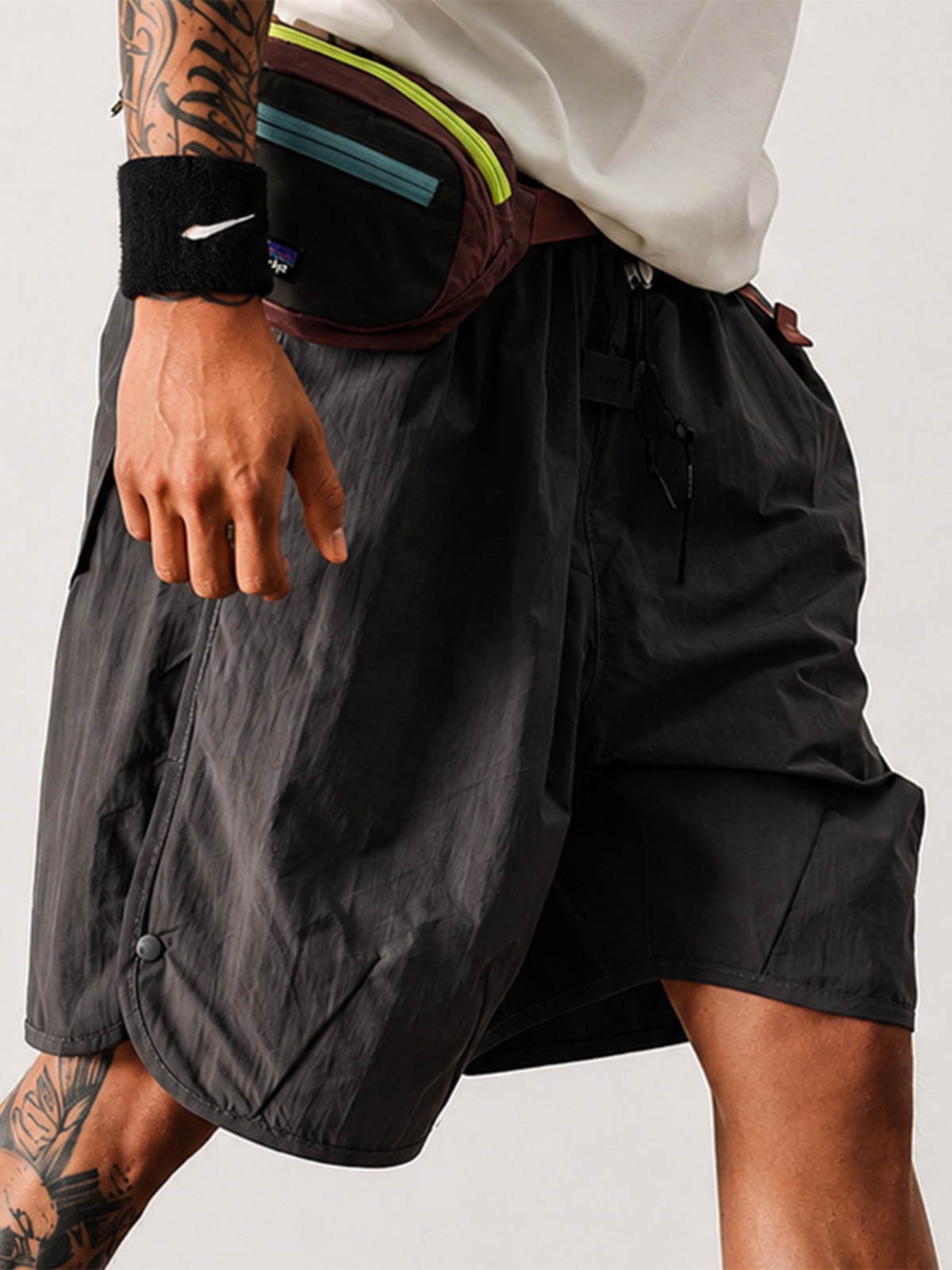 Men's Lightweight Quick-Dry Loose-Fit Wide-Leg Outdoor Casual Shorts