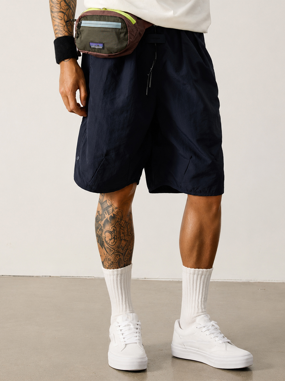 Men's Lightweight Quick-Dry Loose-Fit Wide-Leg Outdoor Casual Shorts