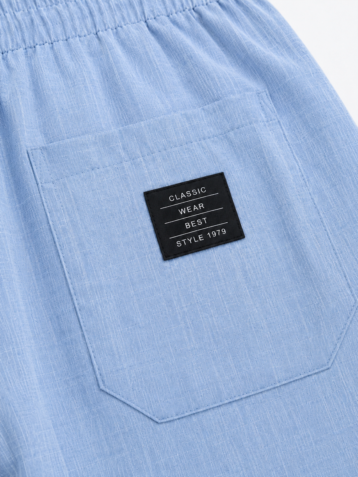 Breathable Hemp-Linen Blend Multi-Pocket Vacation-Style Shorts