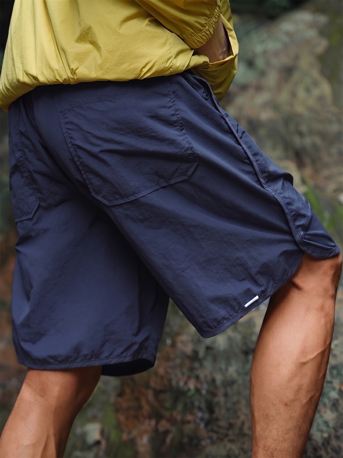 Men's Outdoor Quick-Dry Drawstring Shorts (with Button Detail)