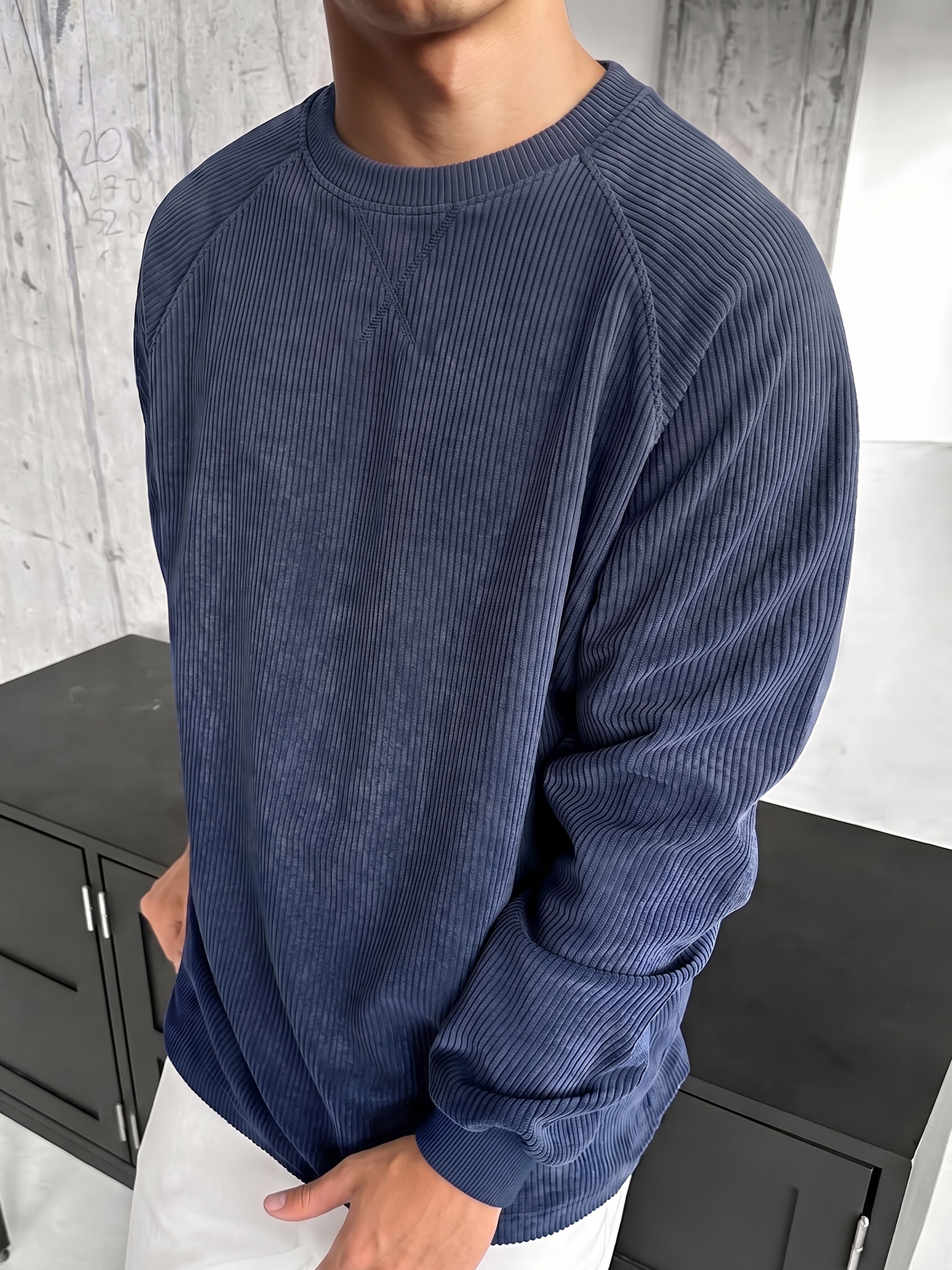 Vintage Cord Pullover Sweatshirt