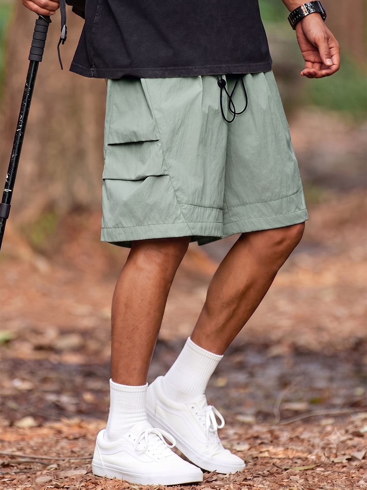 Outdoor Tech-Pleated Quick-Dry Urban Casual Shorts