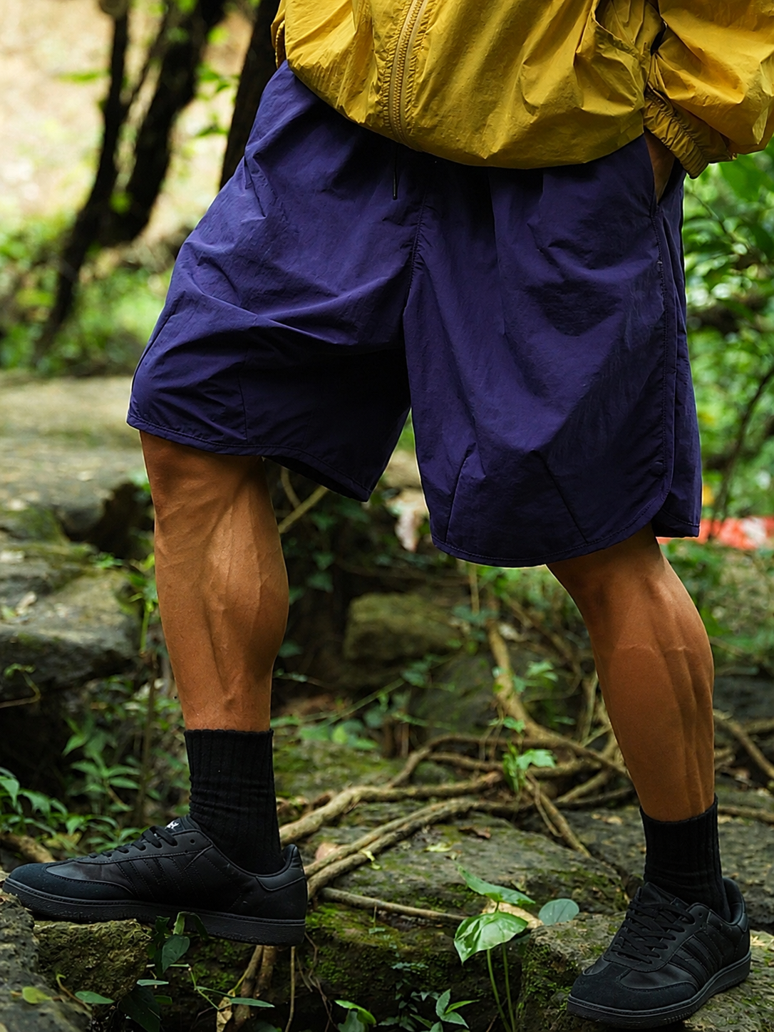 Men's Outdoor Quick-Dry Drawstring Shorts (with Button Detail)