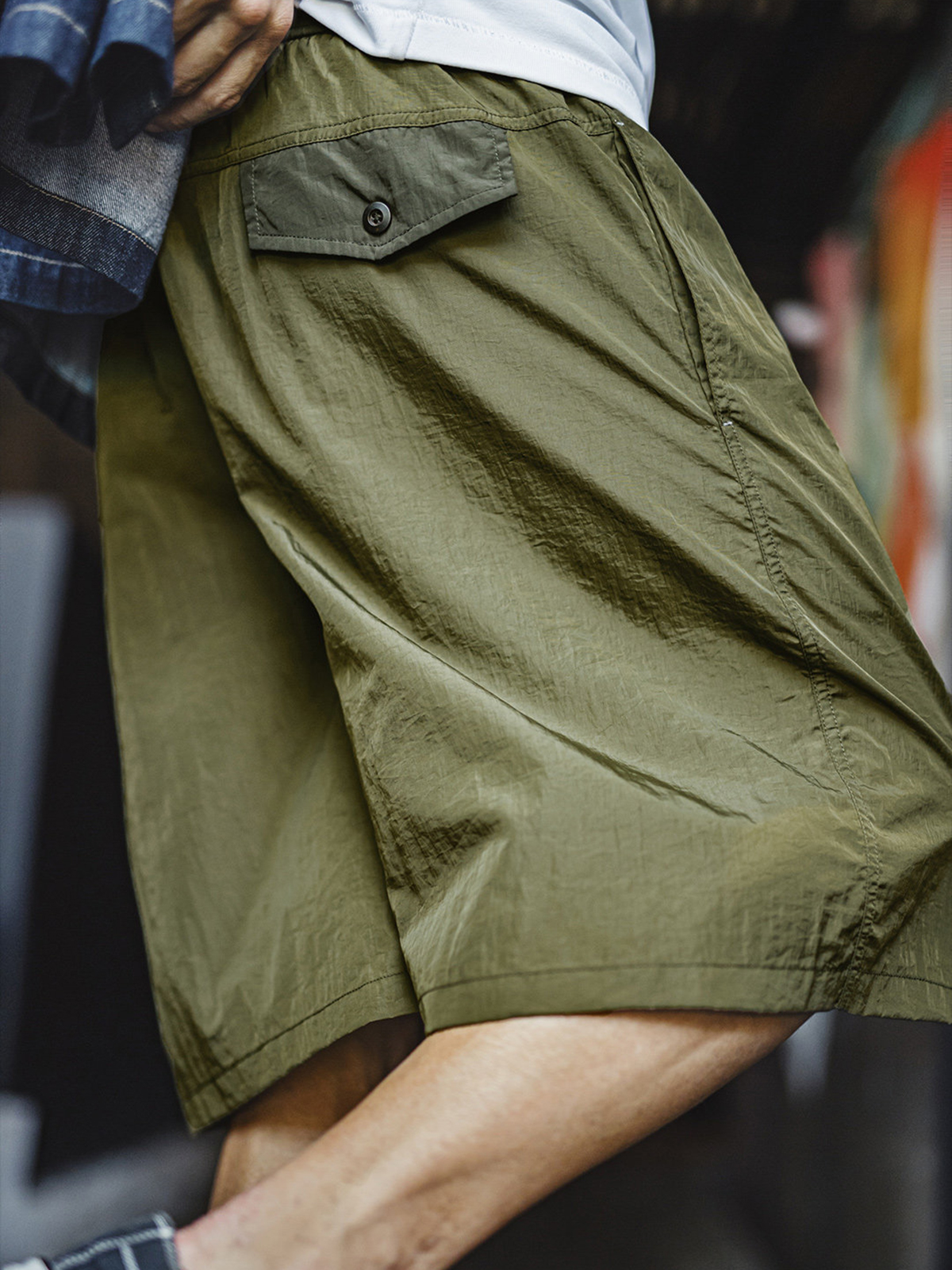 Men's Cooling Loose-Fit Wide-Leg Retro Shorts