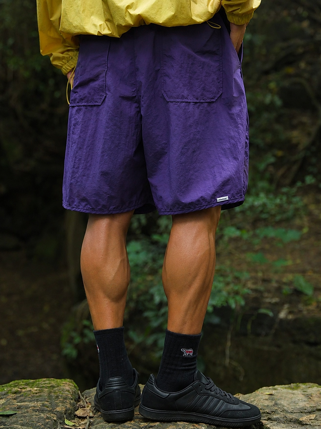 Men's Outdoor Quick-Dry Drawstring Shorts (with Button Detail)