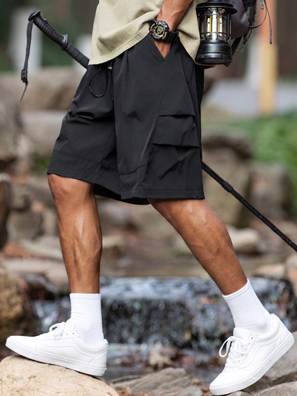 Outdoor Tech-Pleated Quick-Dry Urban Casual Shorts