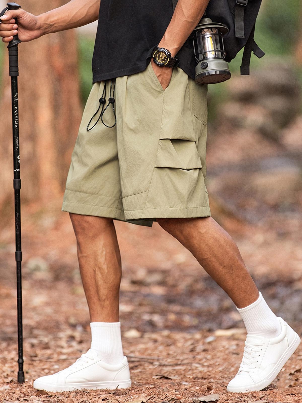 Outdoor Tech-Pleated Quick-Dry Urban Casual Shorts