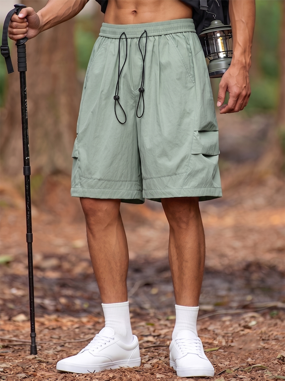 Outdoor Tech-Pleated Quick-Dry Urban Casual Shorts