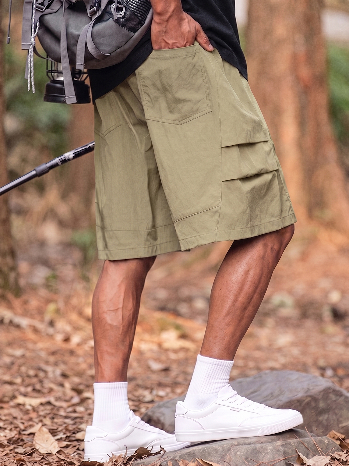 Outdoor Tech-Pleated Quick-Dry Urban Casual Shorts