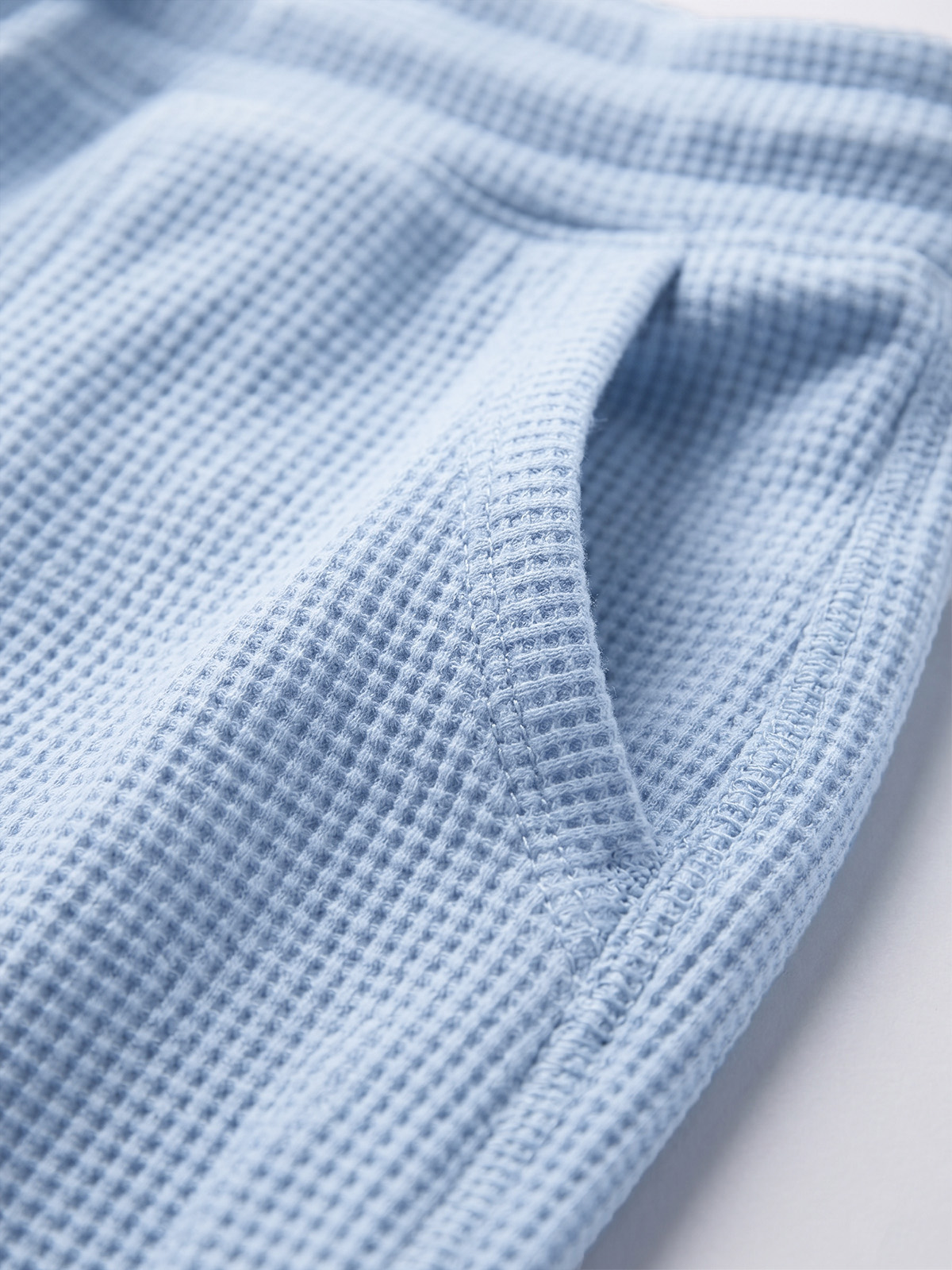 Breathable Waffle-Knit Textured Shorts with Vintage Deep Patch Pockets