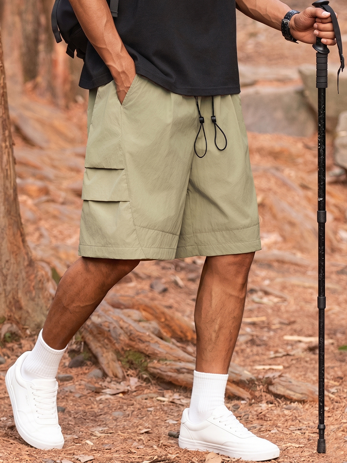 Outdoor Tech-Pleated Quick-Dry Urban Casual Shorts