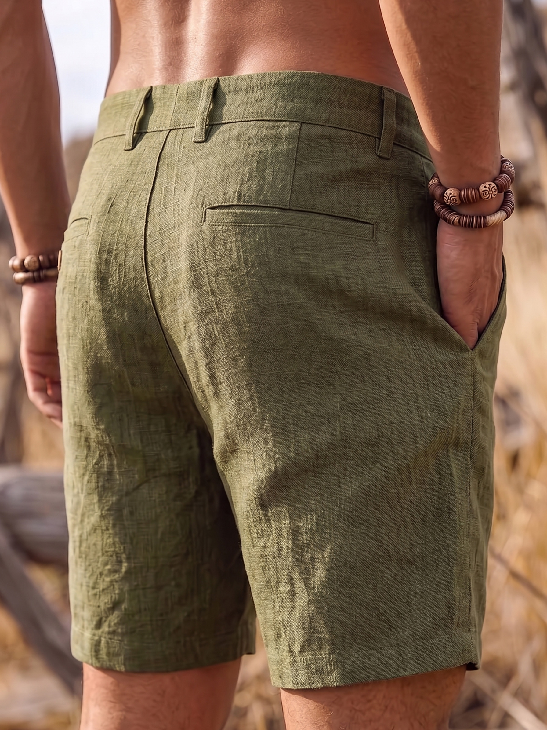 Resort Breathable Linen Natural Comfort Shorts