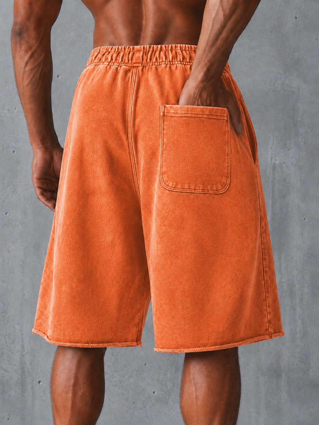 Stylish Heavyweight Distressed Cotton Drawstring Wide-Leg Sweatpants – Vintage Style