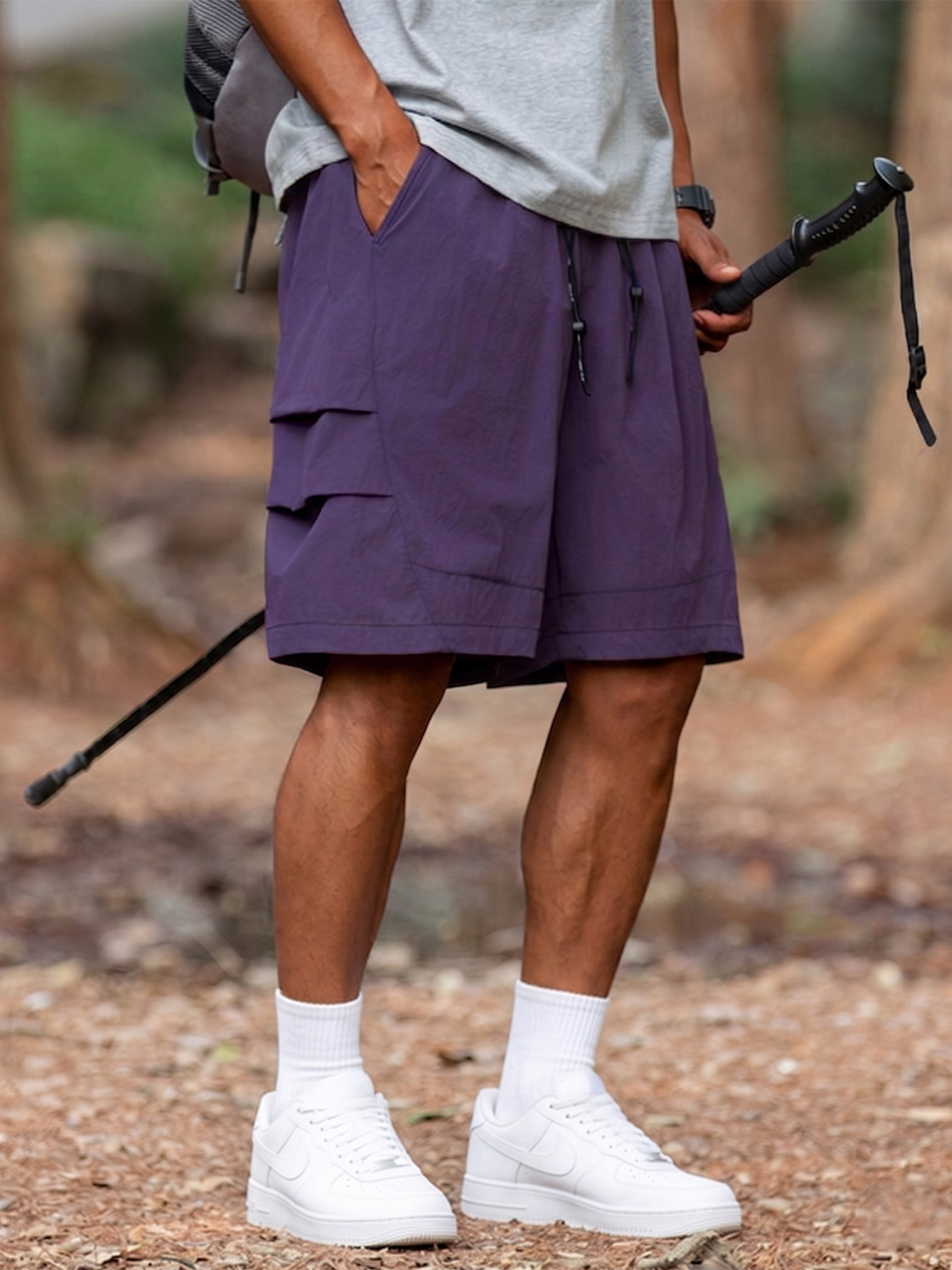 Outdoor Tech-Pleated Quick-Dry Urban Casual Shorts
