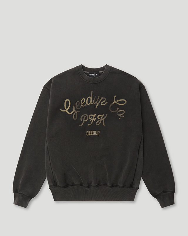 PFK Boxer Crewneck Washed Black