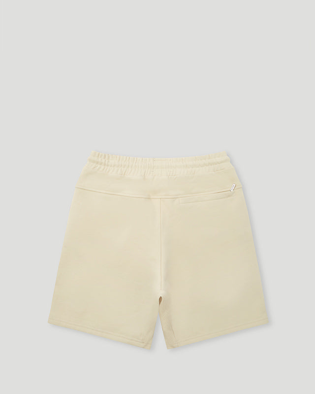G French Terry Shorts Cream/Forest Green