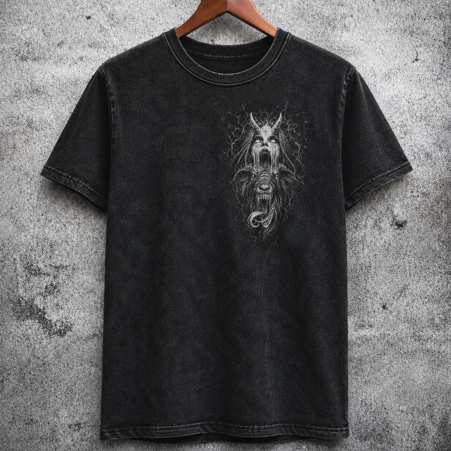 Retro Horror Print Casual Short Sleeve T-Shirt