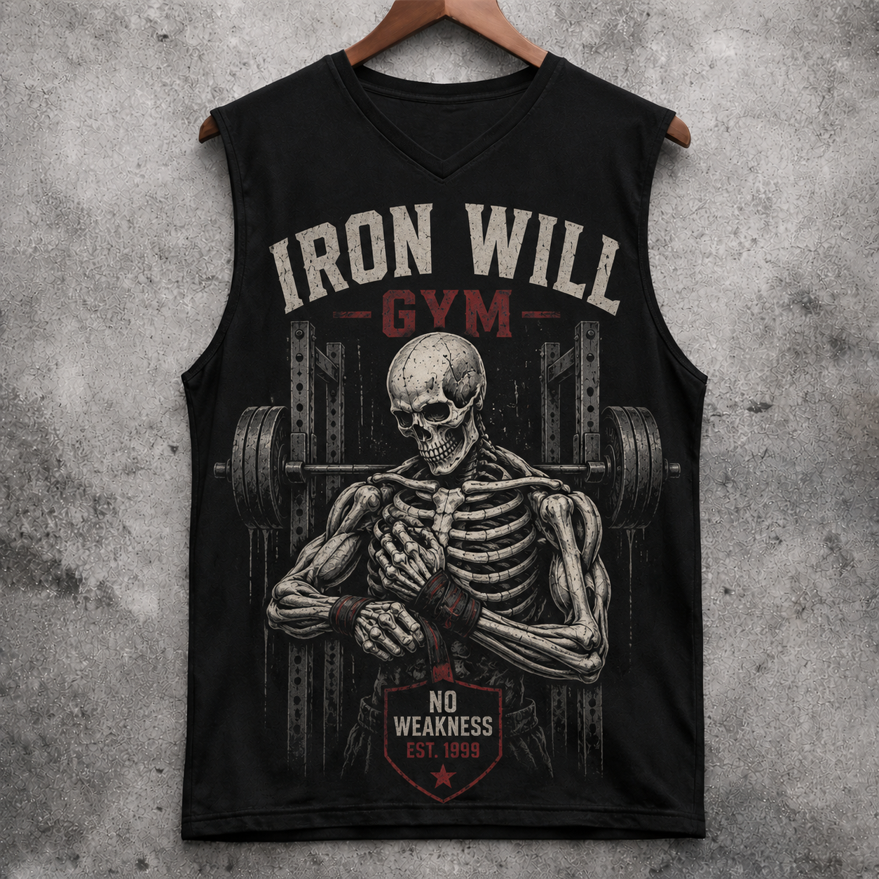 Iron Will Gym Skeleton Tank Top