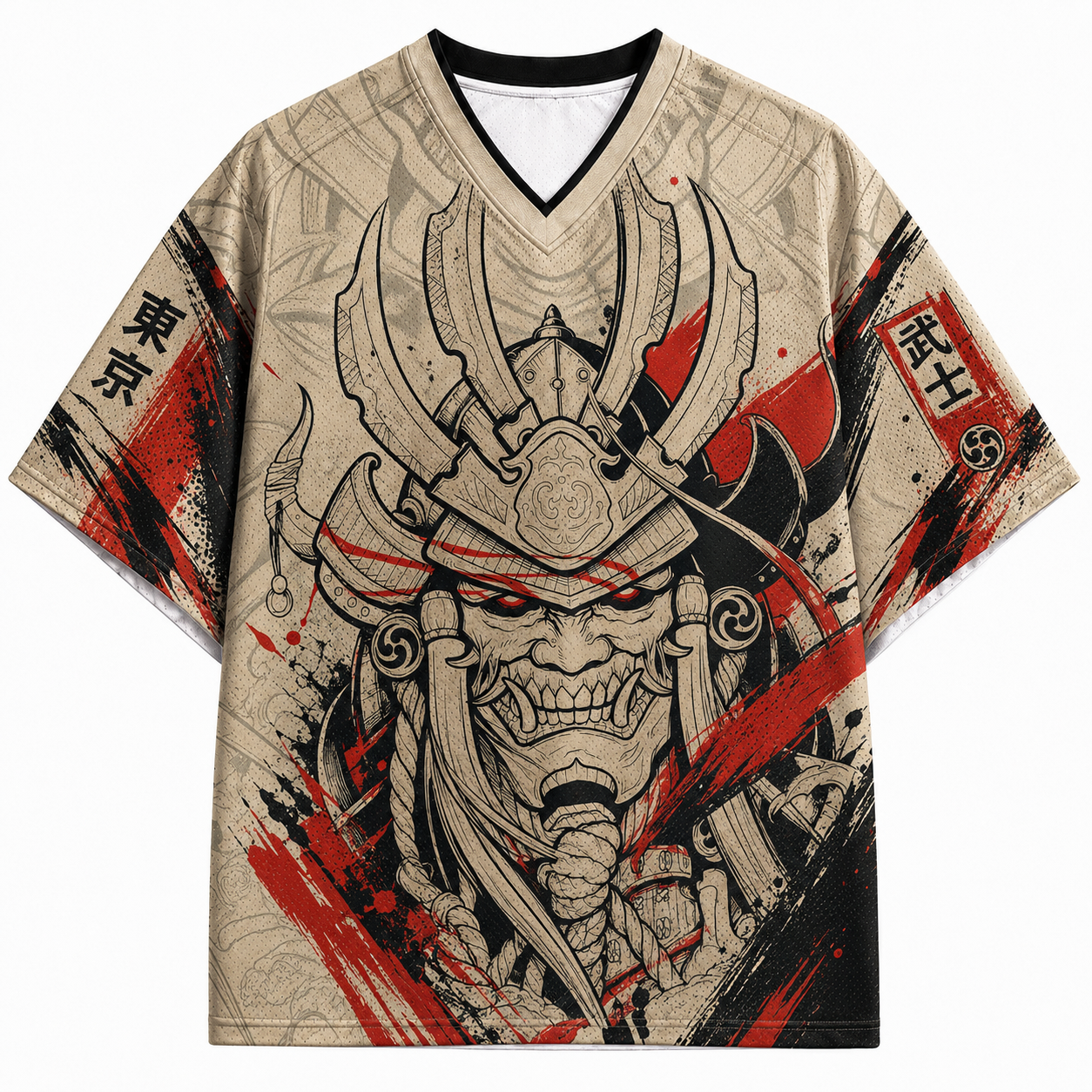 Japanese Samurai Armor Mesh Jersey