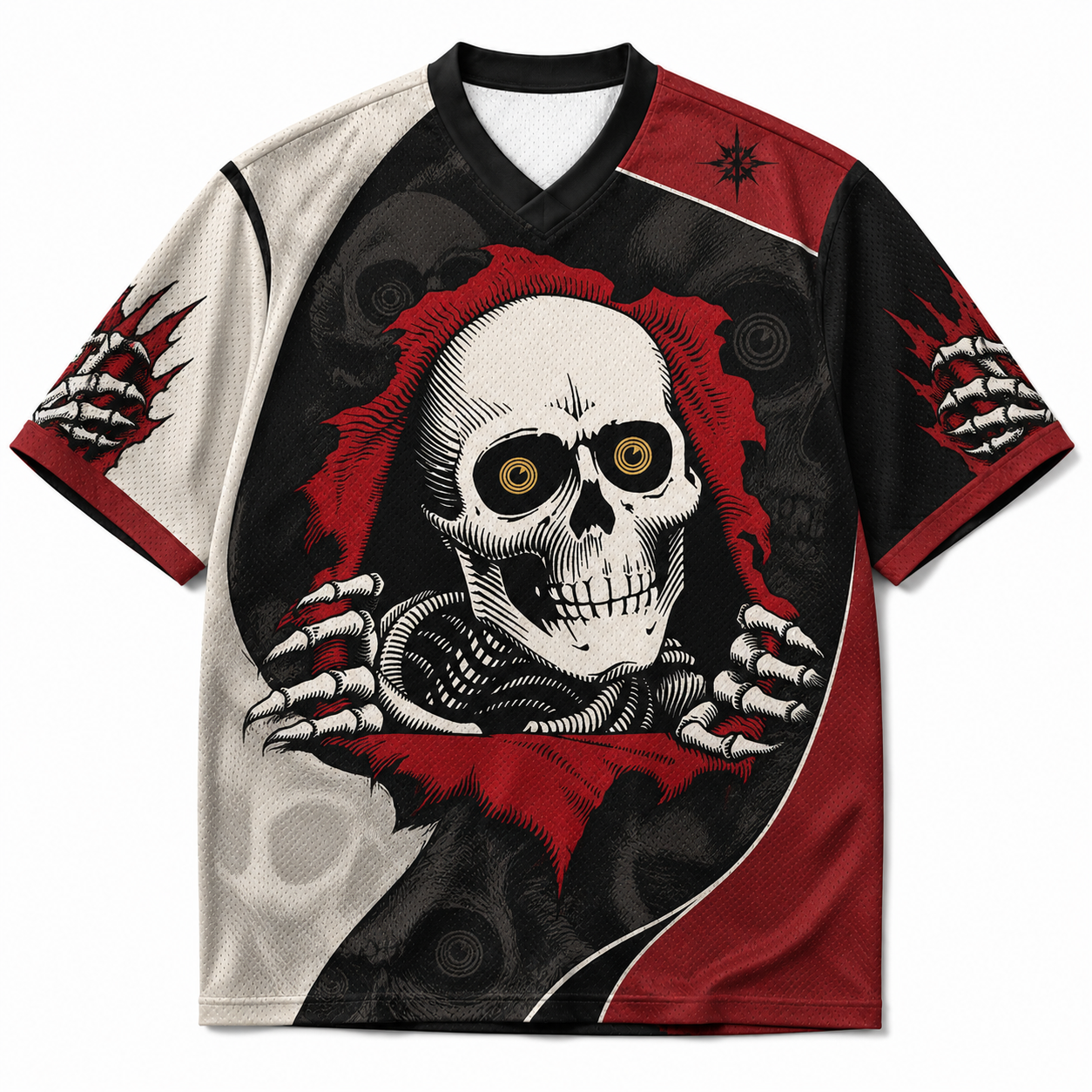 Japanese Skull Sun Mesh Jersey