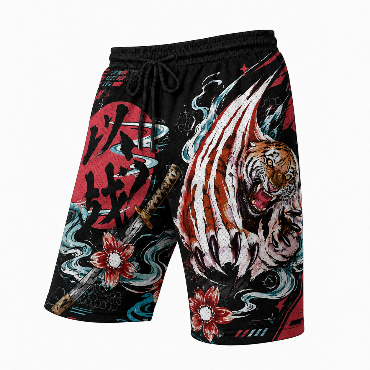 Japanese Tiger Claw Graphic Shorts