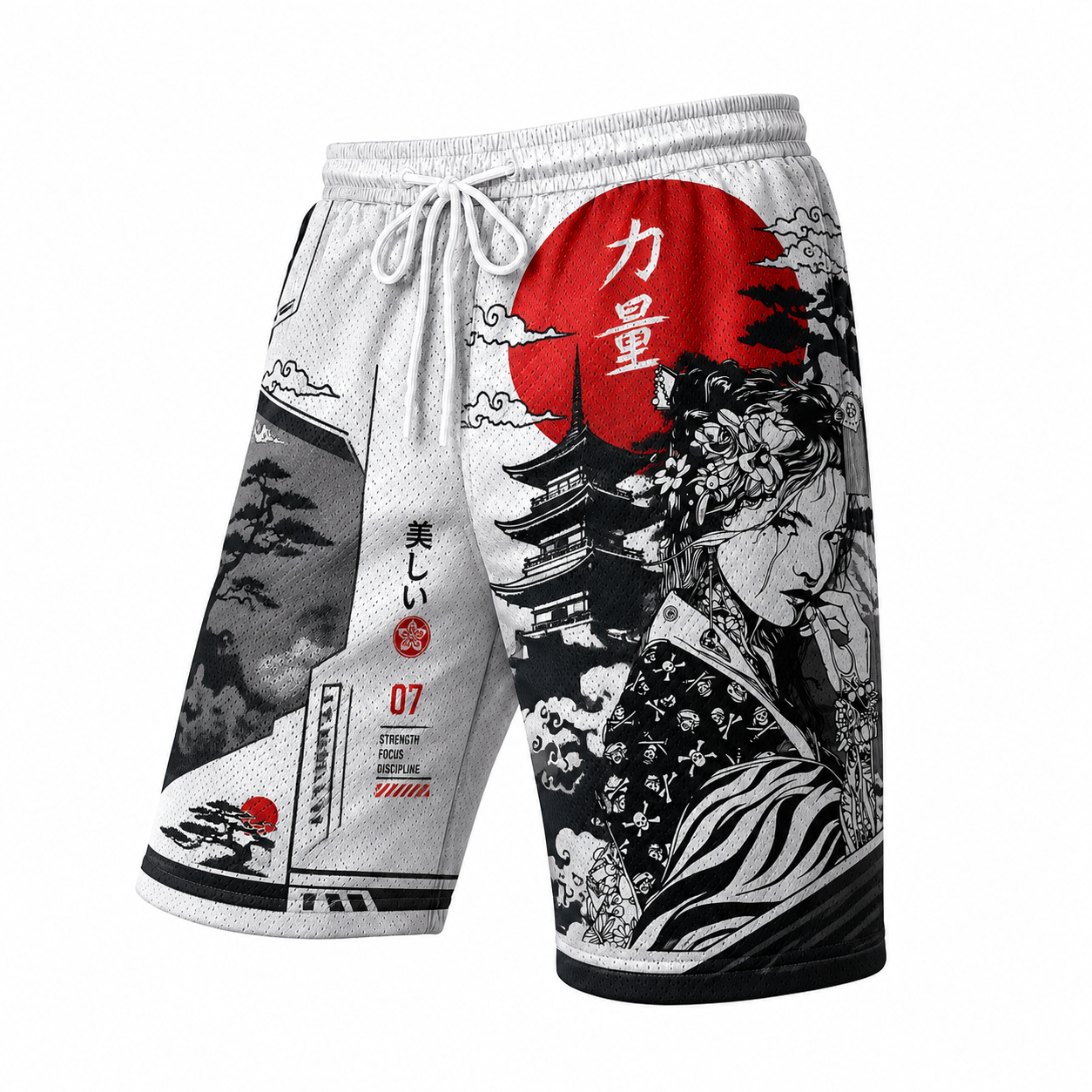 Japanese Red Sun Warrior Shorts
