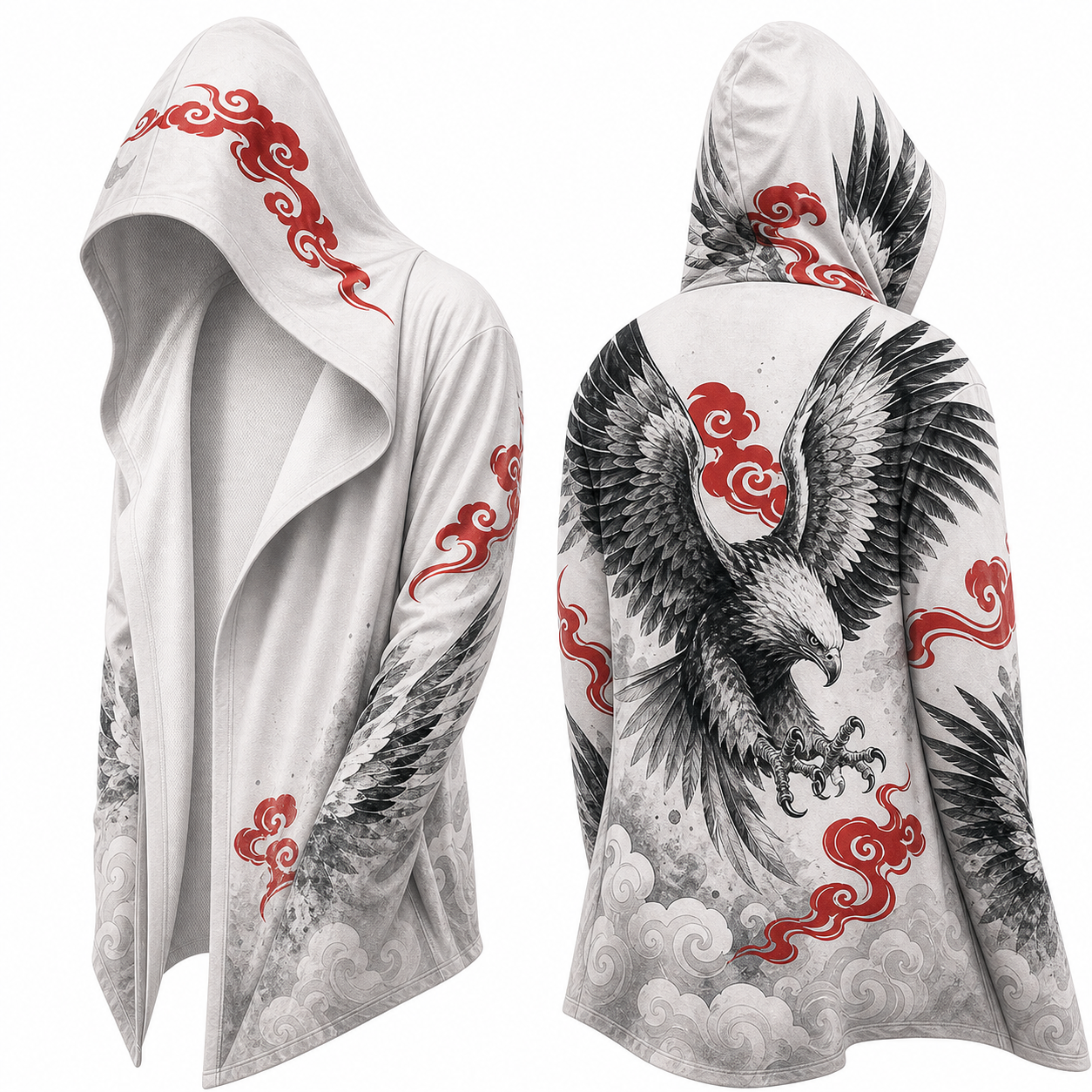 Japanese Ink Warrior hooded jacket