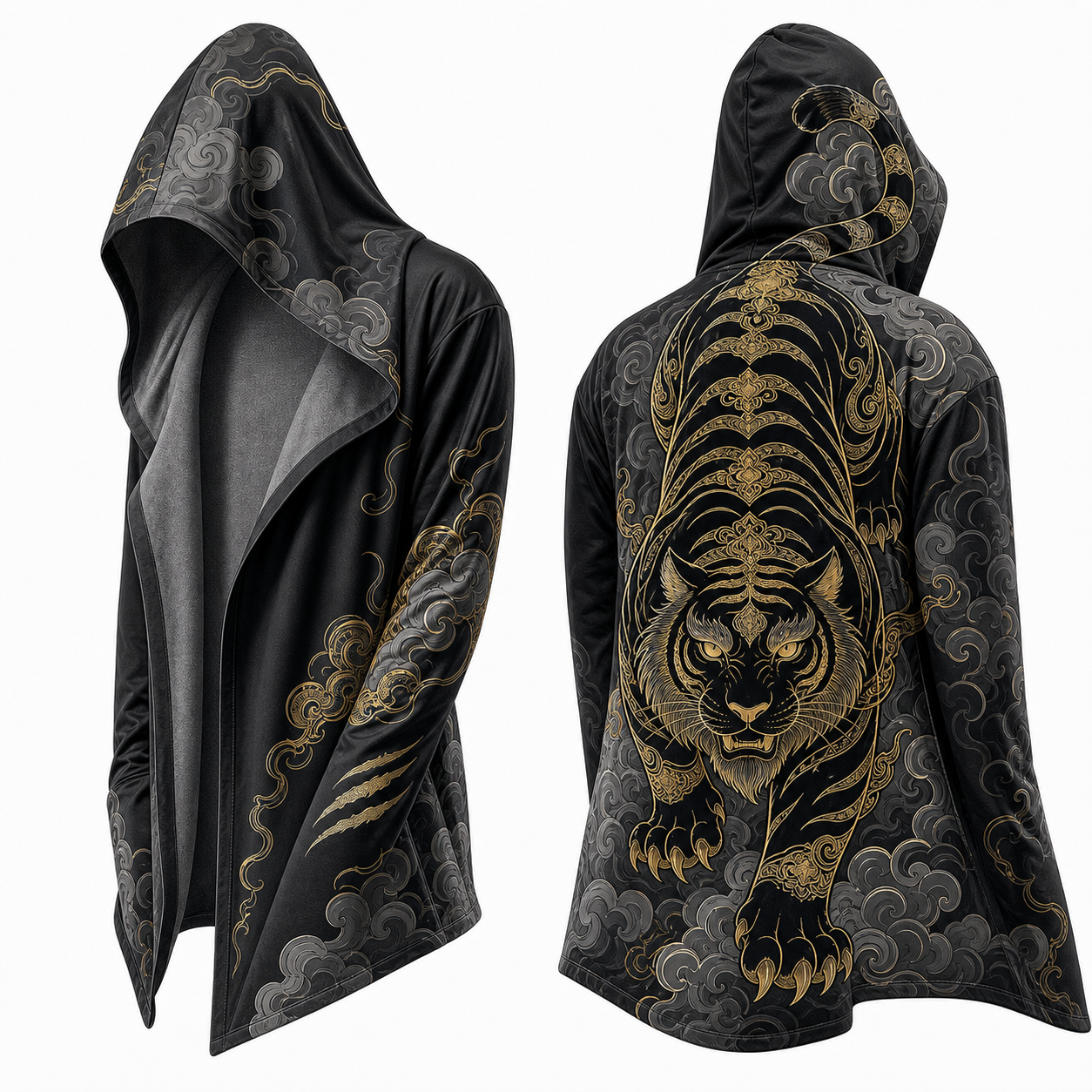Japanese Sakura Fox hooded jacket