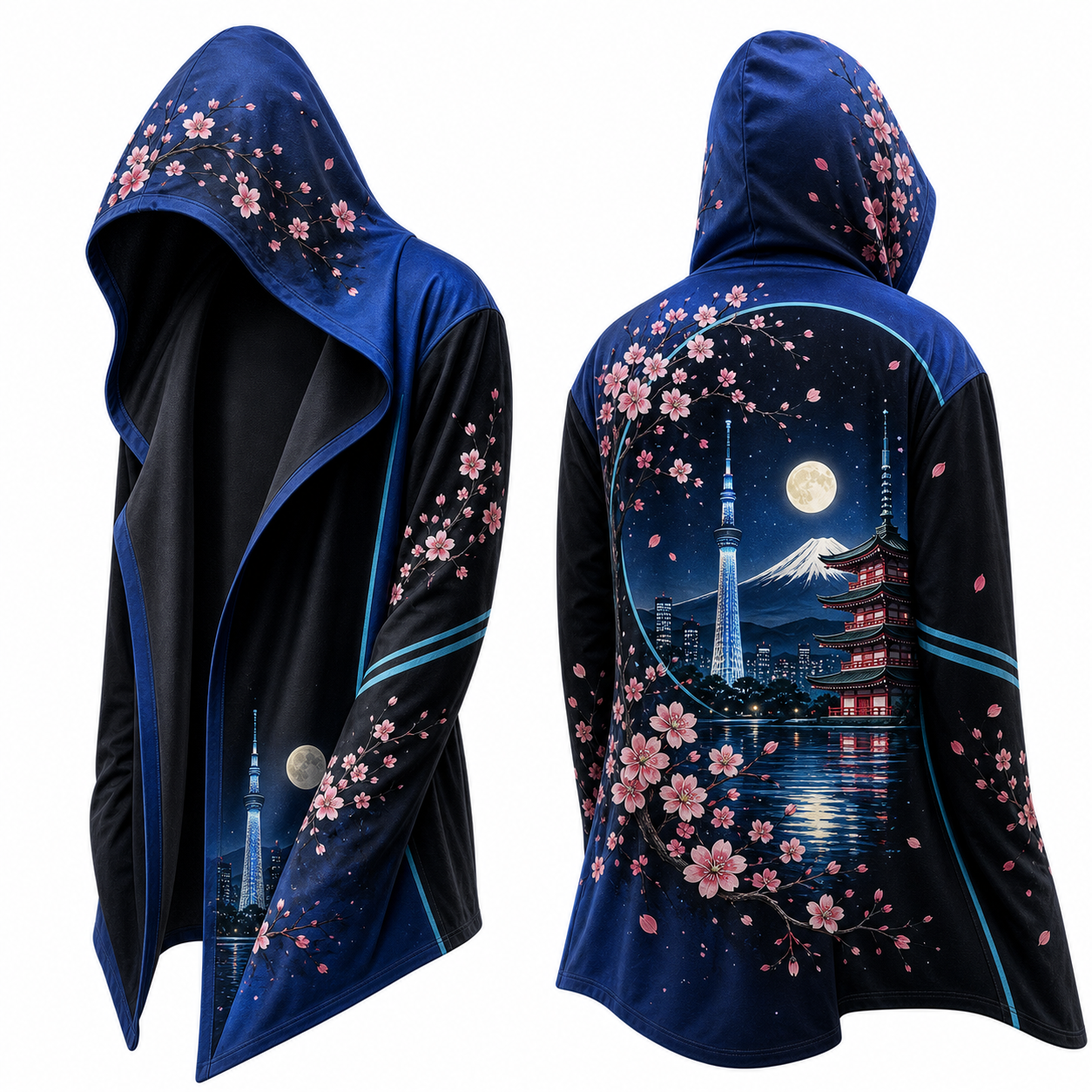 Japanese Crimson Blade hooded jacket
