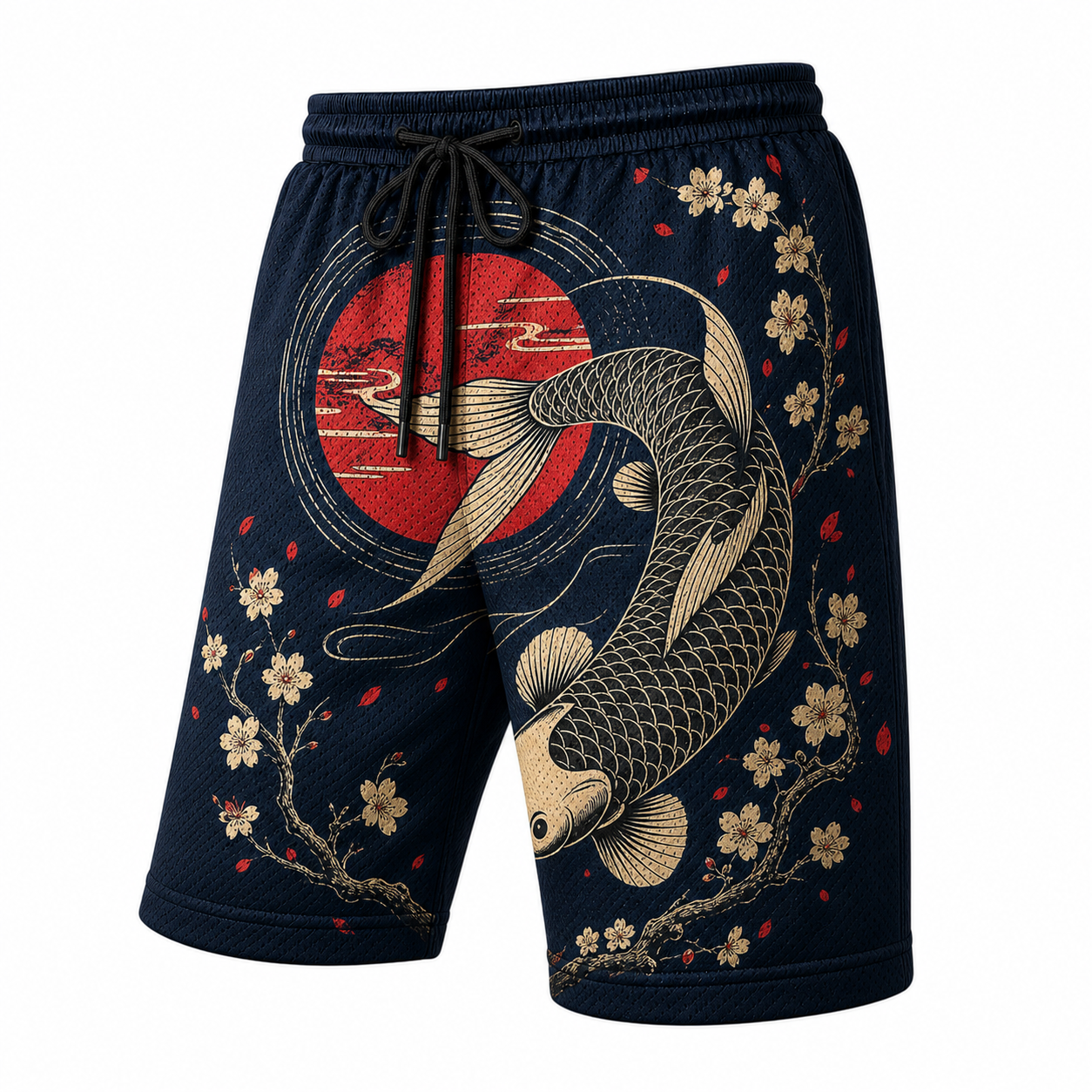 Japanese Torii Shadow Graphic Shorts