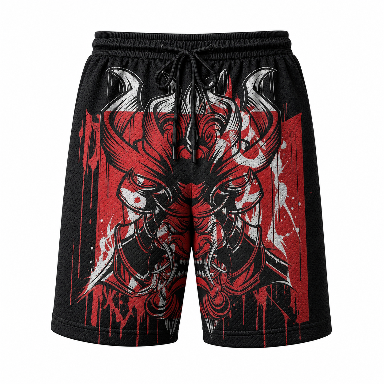 Japanese Midnight Tiger Graphic Shorts