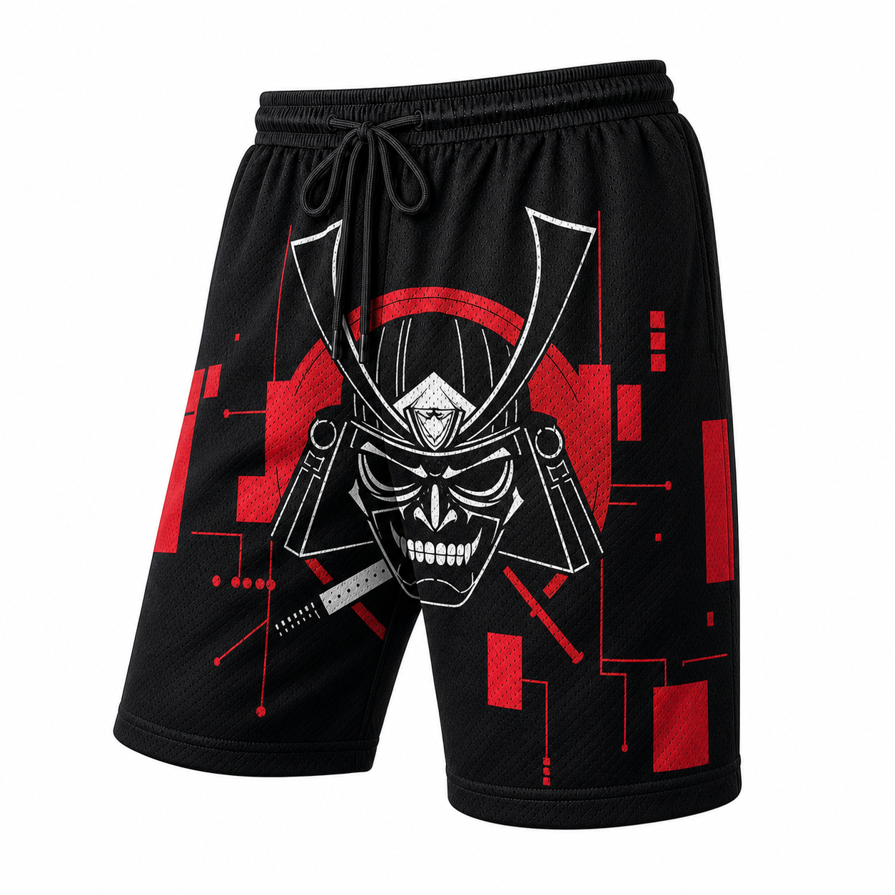 Japanese Dragon Scroll Graphic Shorts