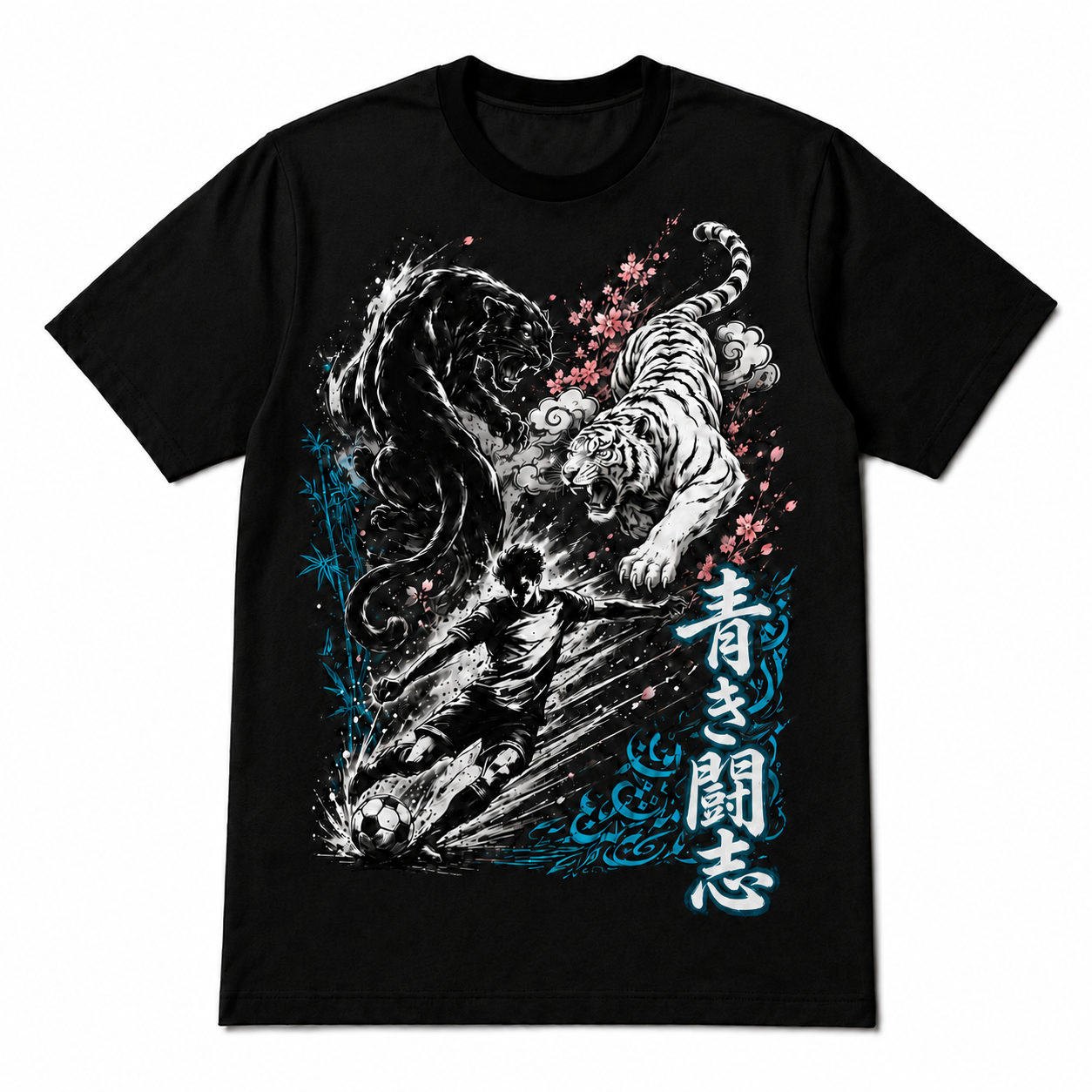 Japanese Tiger Wave Graphic Tee