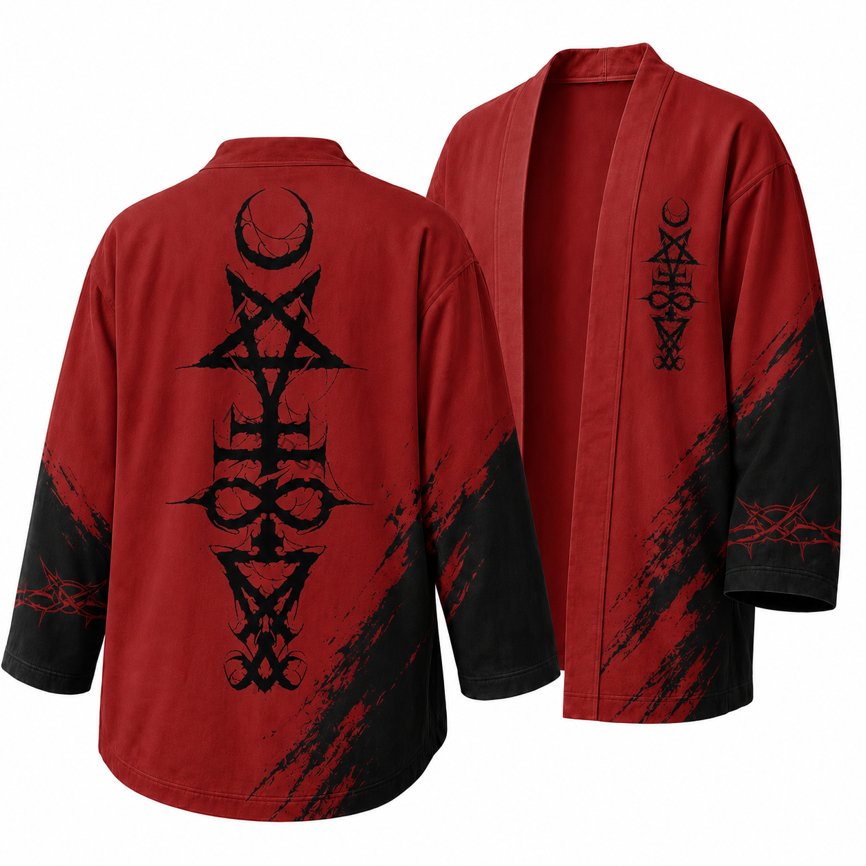 Japanese Dark Bone Madonna Kimono Jacket
