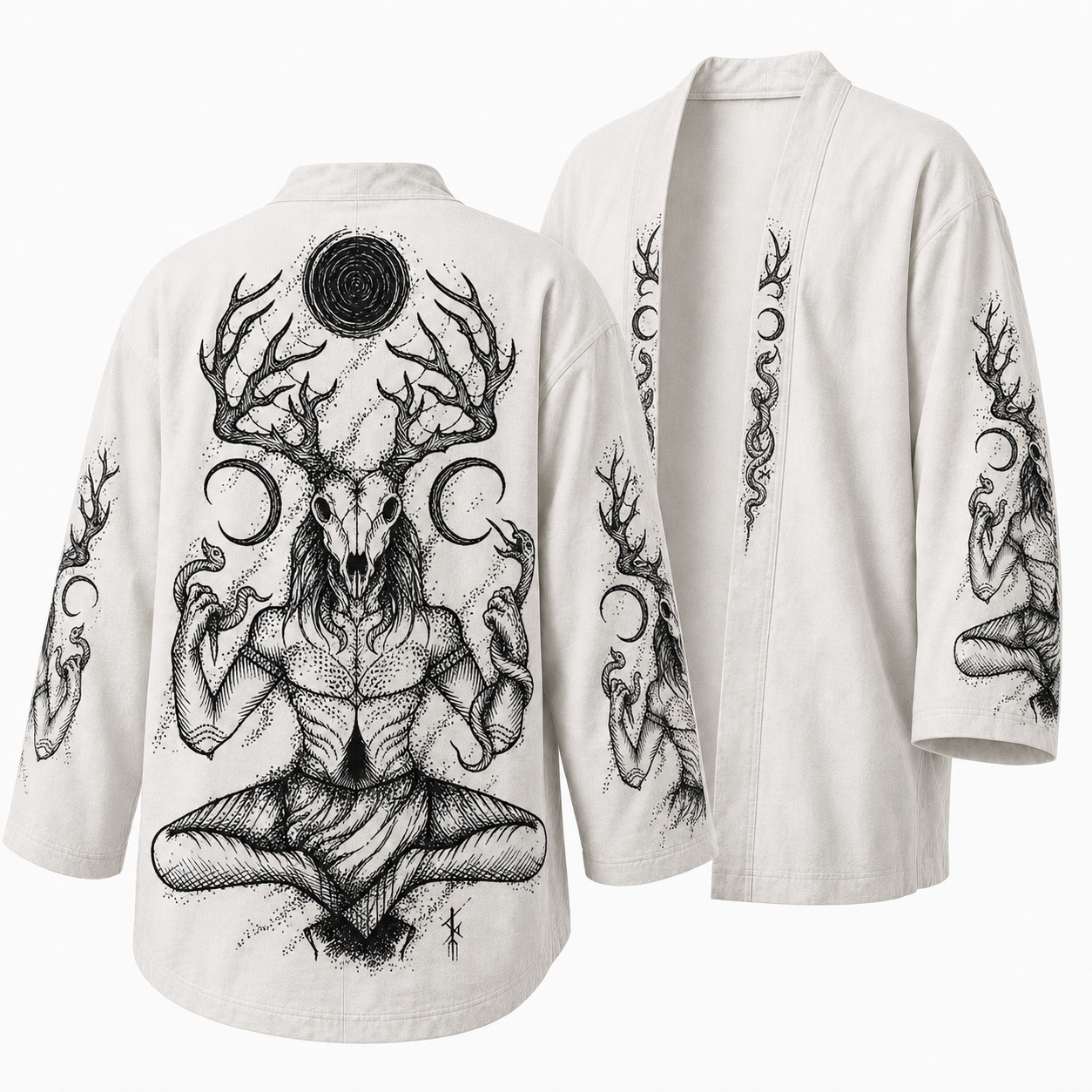 Japanese Dark Forest Chapel Kimono Jacket