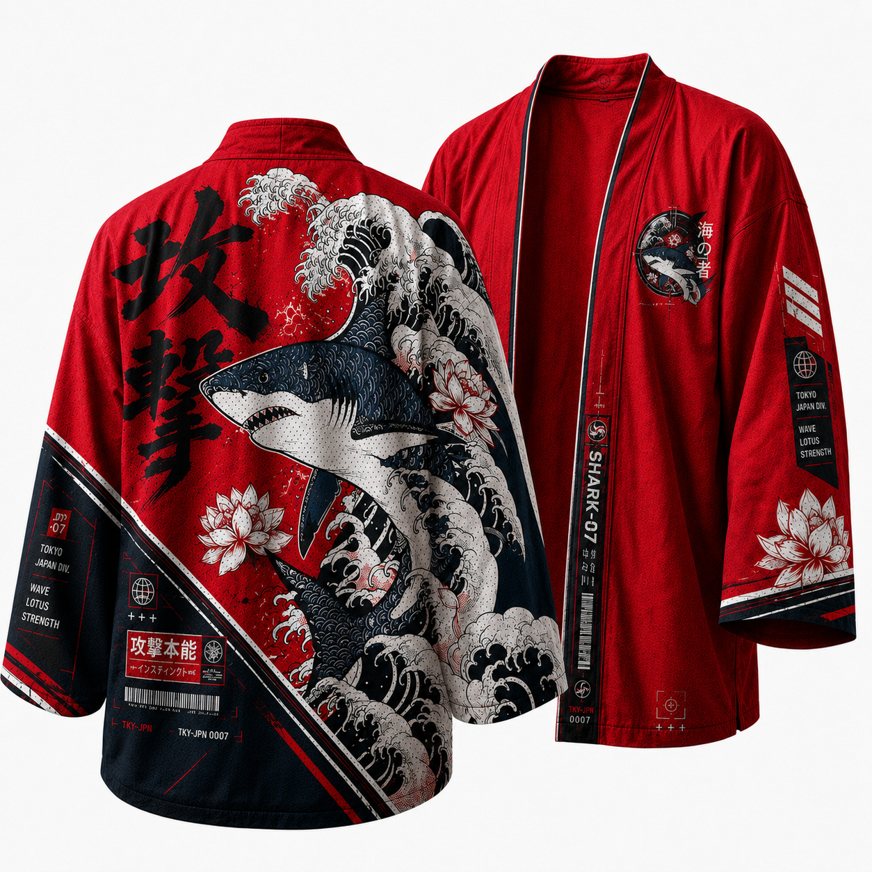 Japanese Utility Grey Mountain Kimono Jacket