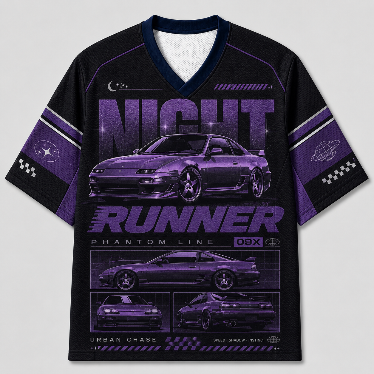 Japanese Night Runner Car Mesh Jersey