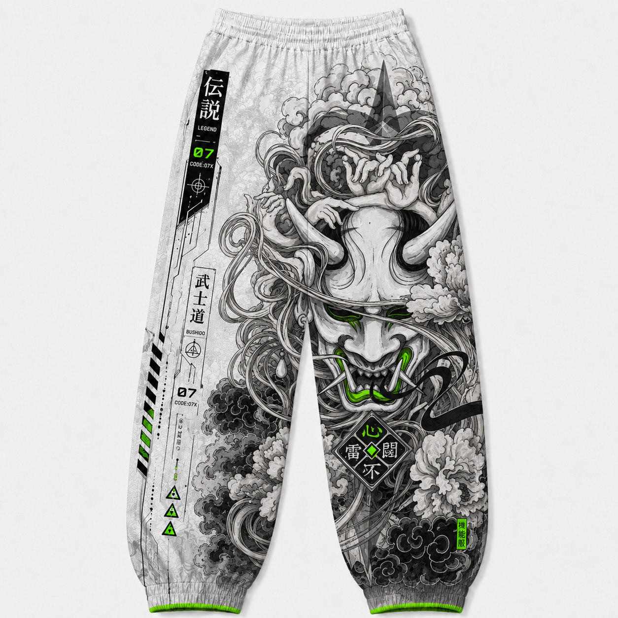 Japanese Grey Oni Techwera pants