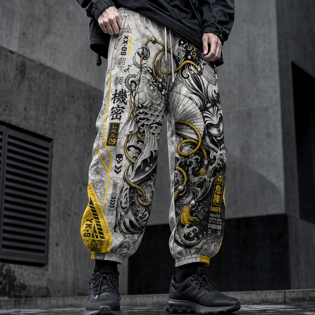 Japanese White Crane Techwera pants