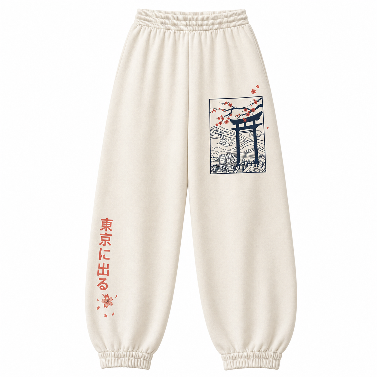 Japanese Shrine Patch Techwear pants