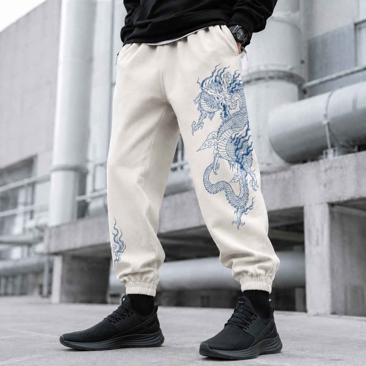 Japanese Blue Dragon Techwear pants