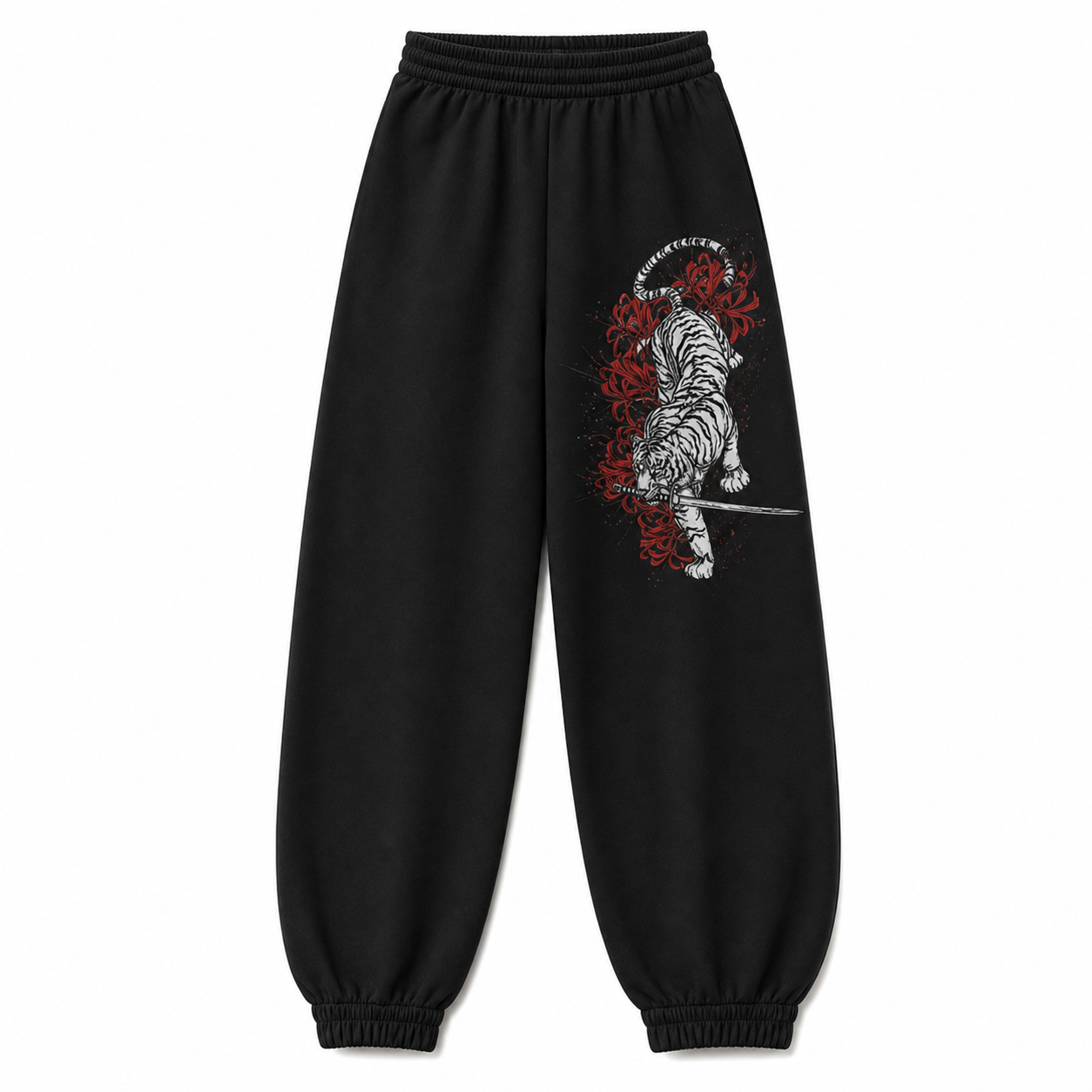 Japanese Red Warrior Techwear pants