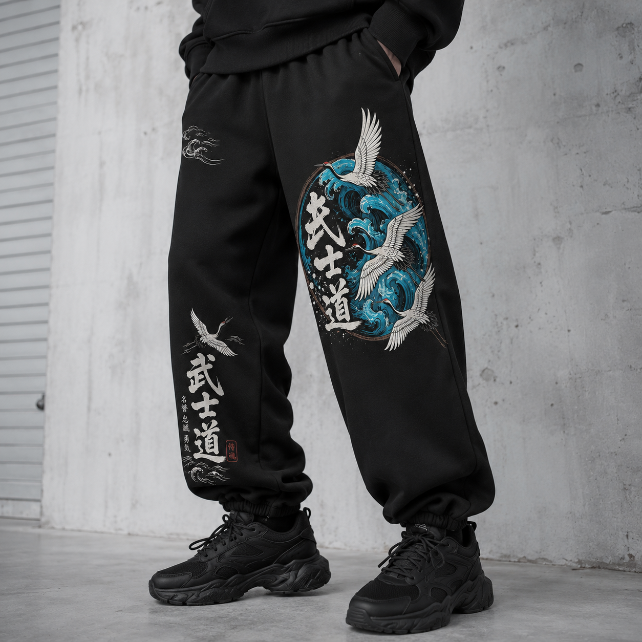 Japanese Blue Oni Techwear pants
