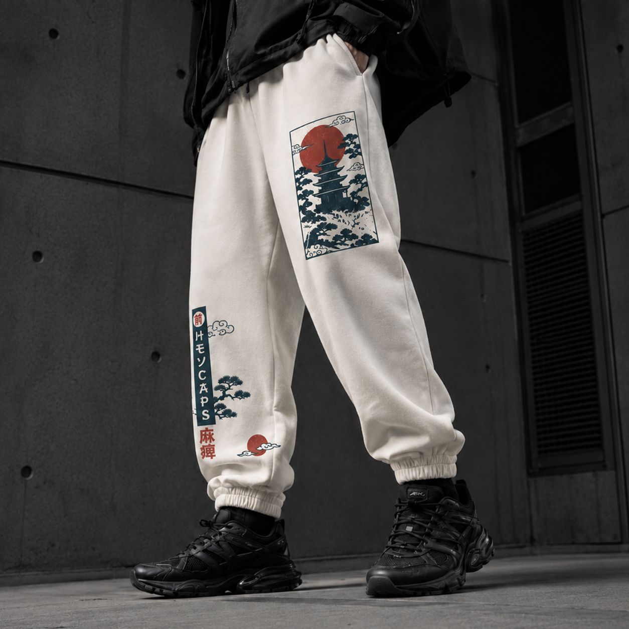 Japanese Wave Patch Techwear pants