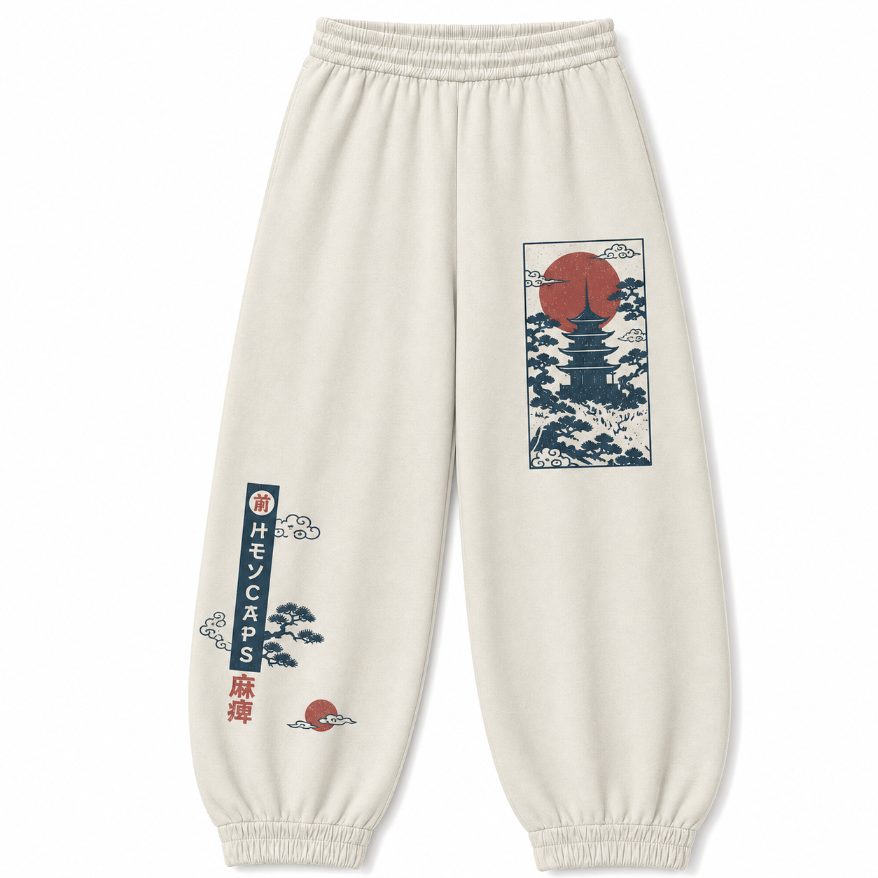 Japanese Wave Patch Techwear pants