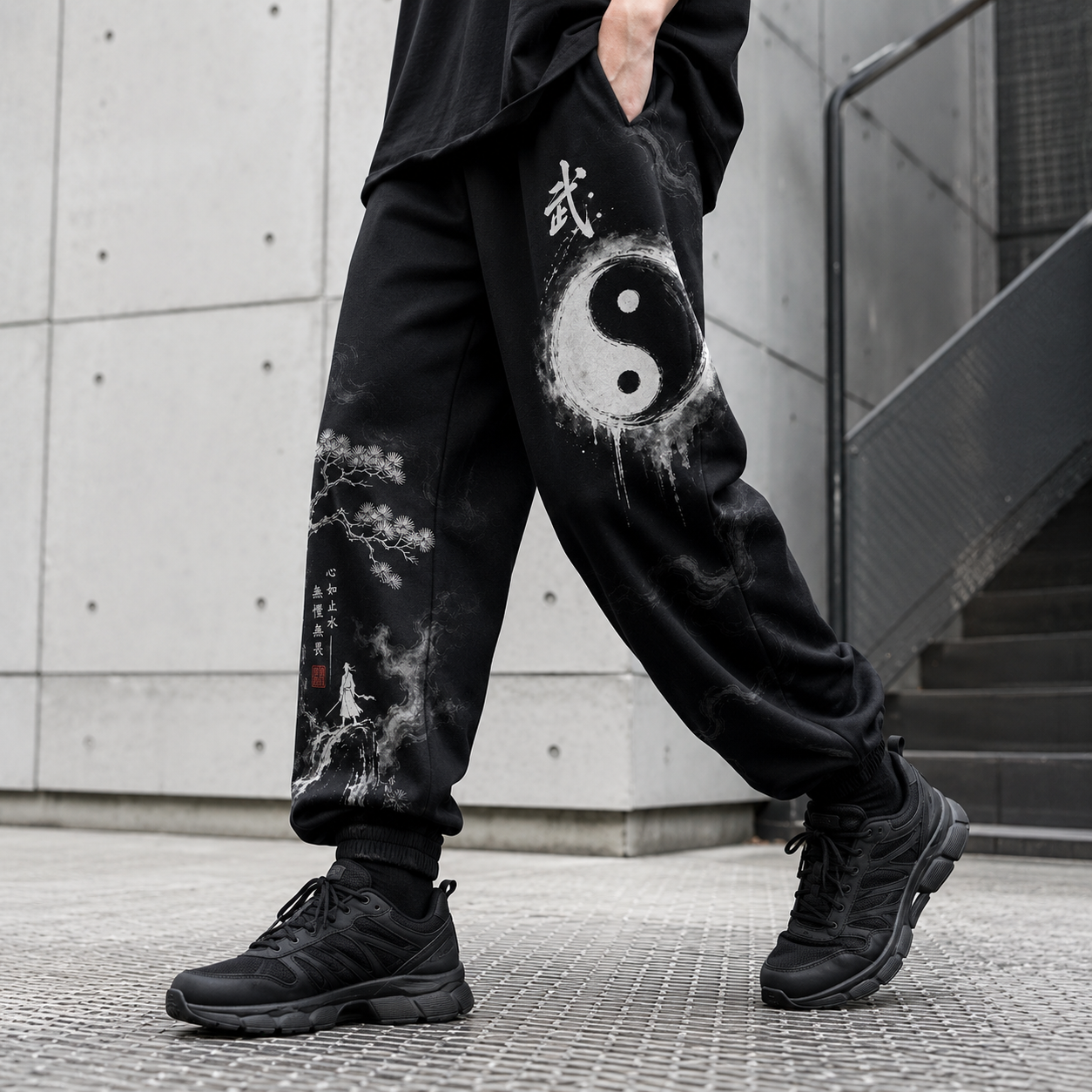 Japanese Yin Yang Techwear pants