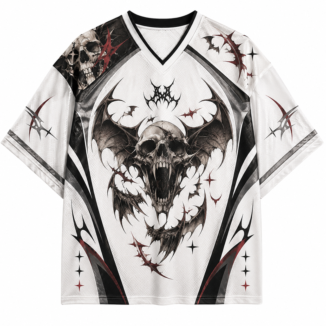 Winged Skull Mesh Jersey