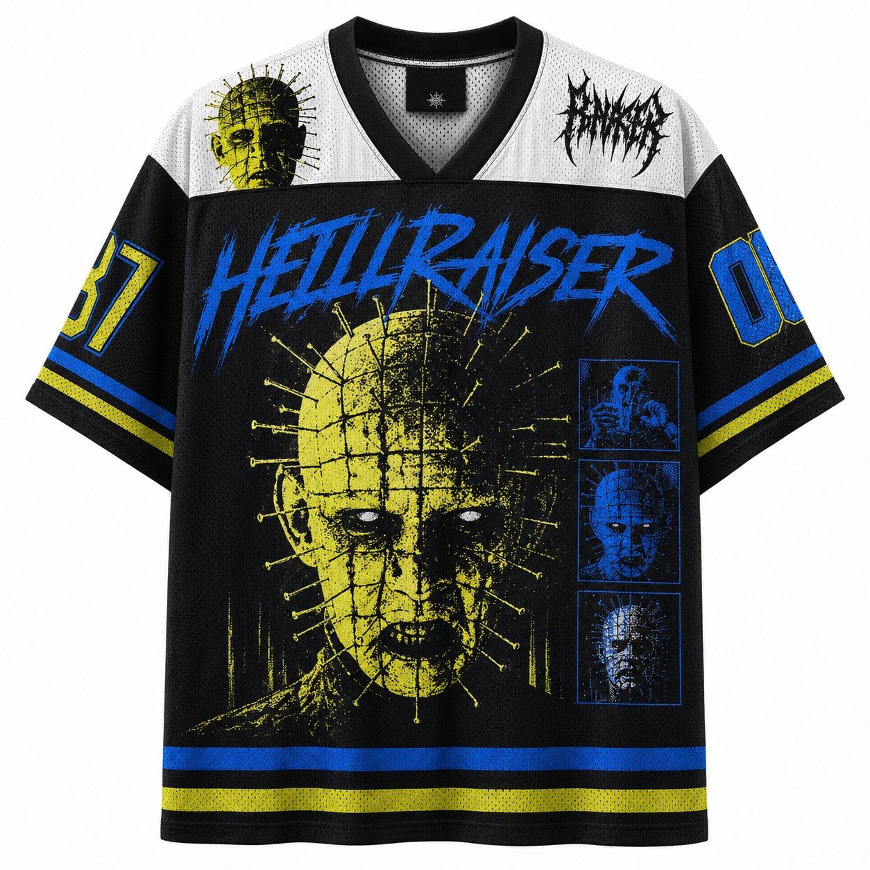 Needle Face Horror Mesh Jersey
